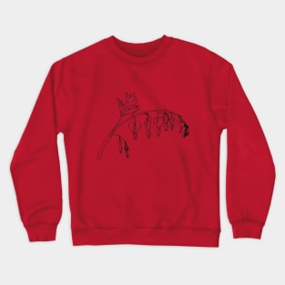 Bleeding Hearts Botanical Drawing Crewneck Sweatshirt